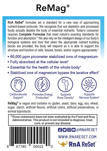 ReMag - The Magnesium Miracle | Dr. Dean´s piko-ionisches flüssiges Magnesium - 240ml